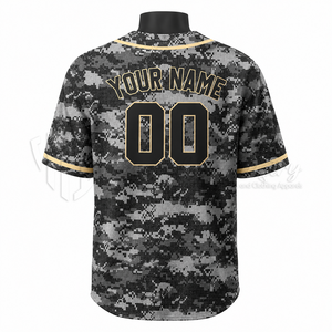 Camiseta de Béisbol Sublimada Personalizada, 100% Poliéster, Tejido de Malla Transpirable de Secado Rápido, Unisex para Adultos, OEM/ODM, Posiciones para Logotipo Personalizado - Product Image 3