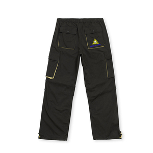 Pantalon de jogging pour homme en toile de polyester, à déchirure facile, avec boutons-pression latéraux, taille élastique, respirant, style streetwear, OEM en gros - Product Image 2