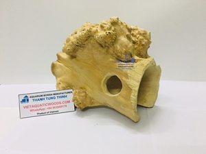 Cueva de Madera Natural para Reptiles con Orificio para Decoración de Terrarios, Hecha en Vietnam - Product Image 5