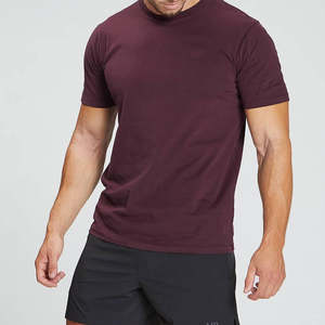 Camiseta Transpirable al por Mayor con Logotipo de Marca Personalizado, 100% Algodón, Camiseta Lisa para Hombre, Camisetas Casuales para Hombre - Product Image 3