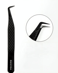 Private Label 45 75 90 Degree L Shape <b>Micro</b> Grip Fiber Tip Tweezers Eyelash <b>Extension</b> Tweezers Volume Lash <b>Extension</b> Tweezers - Product Image 2