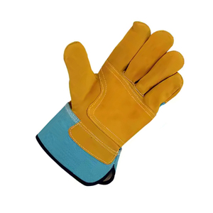 Gants de sécurité en cuir industriels OEM ODM avec coutures renforcées, gants de travail en cuir, prix de gros d'usine - Product Image 2