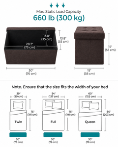 Otomana de Almacenamiento de Tela de Lujo, Banco Acolchado para Sala de Estar, Muebles para el Hogar - Product Image 2