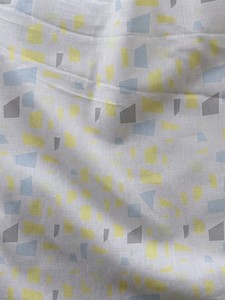 Enovate Men's Geometric Printed Breathable Casual Shirt White Base Yellow Gray Shapes Full Sleeve Turn-<b>down</b> Collar Slim Fit - Product Image 5