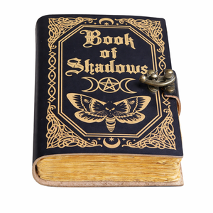 Blank Spell <b>Book</b> of <b>Shadows</b> Vintage Journal Notebook with Clasp Deckle Edge Paper Butterfly Print Diary Prayer Pagan Witchcraft - Product Image 1