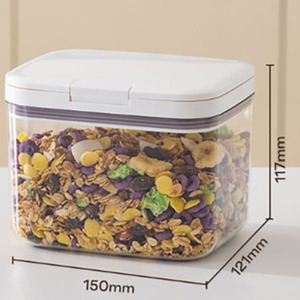 Kitchen storage <b>containers</b> Food Storage <b>Container</b> with <b>Lid</b> Transparent Dry Goods Bin for Rice - Product Image 6