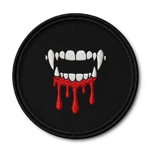 Patch brodé Crâne Bougie, thermocollant, pour vêtements, avec motif cire fondante, applique cercle gothique, DIY, personnalisable, pour veste, chapeau, étiquette, écusson - Product Image 2