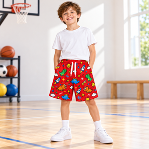 Pantalones Cortos Deportivos de Malla Transpirables de Secado Rápido para Niños y Niñas, Ideales para Baloncesto y Running, Venta al por Mayor 2026 - Product Image 6
