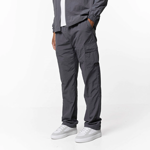 Conjunto Deportivo Ligero Color Gris, Chaqueta con Cierre y Pantalones Cargo, Ropa Casual Impermeable y Cortavientos - Product Image 5