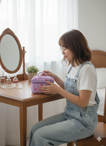 Printed Quilted Cotton Case | Vintage Zipper Closure | Water Resistant Reusable Shopping <b>Travel</b> Daily Utility Carry <b>Bag</b> | Custom - Product Image 2