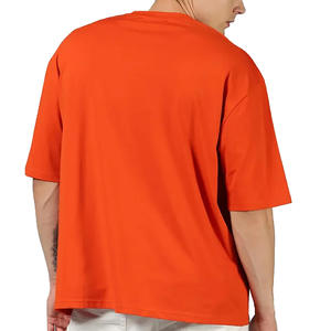 Camiseta Clásica Roja de Cuello Redondo para Hombre, Corte Regular, Algodón, Logotipo Frontal, Secado Rápido, Transpirable, Casual, Ecológica, Transferencia Térmica - Product Image 6