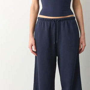 Women Stretch Lightweight <b>Drawstring</b> Ladies <b>Trousers</b> Wholesale Price Women <b>Trousers</b> Unique Design Baggy Women <b>Trousers</b> - Product Image 2