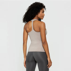 Camisetas sin Mangas para Mujer, al por Mayor, Personalizadas con Logotipo, 100% Algodón, Secado Rápido, Transpirables, Cuello Redondo, Color Sólido, Venta Caliente - Product Image 6