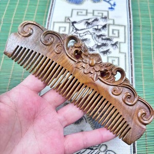 Peigne en bois écologique, soin des cheveux naturel, antistatique, démêlant, massage du cuir chevelu, pour la maison, le salon, pour un usage quotidien - Product Image 5