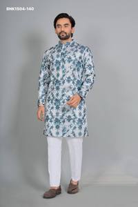 Colección de Kurta-Payjama de Rayón de Primera Calidad con Cuello Bordado y Manga Larga, Exportador Indio, Suministro al por Mayor - Product Image 6