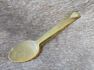 <b>Small</b> Eco-Friendly <b>Mirror</b> Polish Buffalo Horn Spoon Classic Design for Serving Food and Party Decorations Kitchenware Essential - Product Image 2