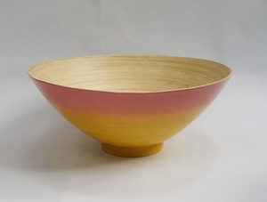 Cuencos grandes de bambú para ensalada, juegos de vajilla de color rosa y gris Natural, respetuosos con el medio ambiente, de la mejor calidad, de Vietnam - Product Image 6