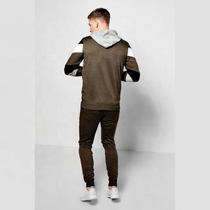 Chándal de entrenamiento Unisex con logotipo personalizado de fábrica, chándales transpirables de secado rápido reversibles de talla grande gris con etiqueta privada para hombre - Product Image 2