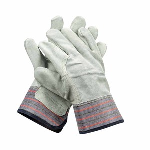 Leather Welding <b>Gloves</b> Cotton Lined Palm Reinforced Straight Thumb Test <b>Type</b> Affordable Prices for online sale - Product Image 3