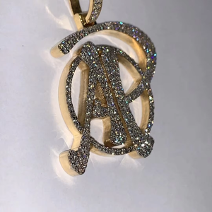 Iced Out Custom Latter Logo <b>Pendant</b> 925 <b>Silver</b> Gold Plated <b>Pendant</b> Hip Hop <b>Pendant</b> VVS Moissanite <b>Pendant</b> <b>Initial</b> Later <b>Pendant</b> - Product Image 5