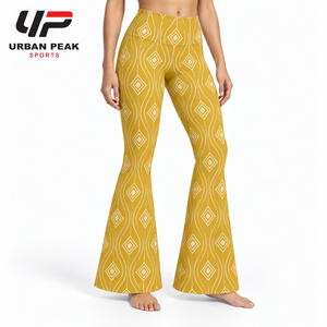 Vintage Style <b>Bell</b> Bottom Leggings With Classic Seventies Inspired Shape Soft Material And Comfortable Fit For Retro <b>Outfits</b> - Product Image 5