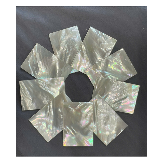Raw Abalone Shell Rectangle Geometric Panels Natural Luster Craft Sheets for Home Decoration and Business Gift Modern Design