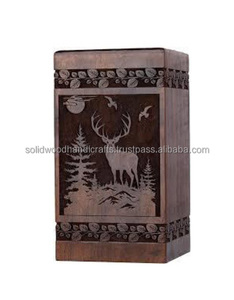 Urne funéraire en bois artisanale pour cendres d'adultes, urnes funéraires humaines, urnes funéraires de haute qualité - Product Image 1