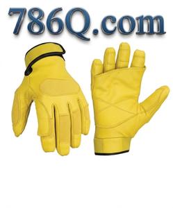 Guantes de rescate de cuero de cabra para cuerda rápida, guantes tácticos con pantalla táctil - Product Image 1