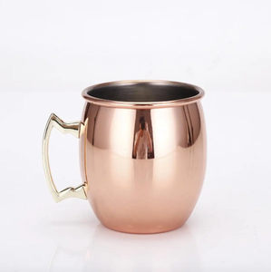 Taza de Cobre Puro de Diseño Único, Nuevo Producto, Tazas con Logotipo Esmaltado Personalizado, Utensilios de Cobre - Product Image 2