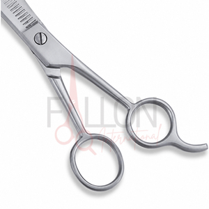 Wholesale Silver Hair Thinning Scissors Professional Barber Texturizing <b>Shears</b> Custom Logo - Product Image 4