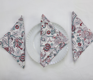 Hand Block Printed Napkin 100% Cotton Napkin Eco Friendly Reusable Cocktail <b>Cloth</b> Wedding Napkin Soft Reusable Kitchen Dining - Product Image 6