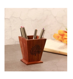 Wood Pencils Holder Stationery Storage <b>Box</b> Bulk Desktop Pen Pencil Holder Wood Markers Pen Holder for School - Product Image 1