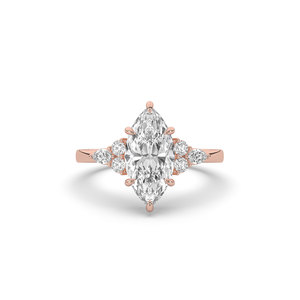 2.24 CARAT Lab Grown Marquise Cut Diamond 14K Solid Gold IGI Certified Engagement <b>Wedding</b> <b>Ring</b> for Anniversary Party - Product Image 4