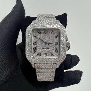 Montre carrée pour femme avec logo personnalisé en diamant, montre de luxe pour femmes, autres montres pour femmes, montre en diamant d'Inde - Product Image 1