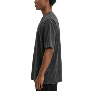 เสื้อยืดครอปสีเทาแบบวินเทจ Sportish Impex ทรงโอเวอร์ไซส์สองชั้น สไตล์สตรีทแวร์ สำหรับผู้ชาย ขายส่ง - Product Image 5