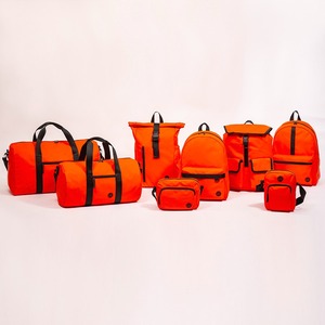 Orange matte leather eco-friendly <b>backpack</b> <b>simple</b> casual bag - Product Image 6