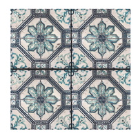 Carreaux muraux en céramique de style arabe pour salle de bain, motif floral, carreaux modernes en ciment pour extérieur
