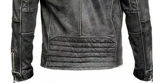 High Quality Wholesale Price Genuine Leather Motorbike <b>Jacket</b> Stand Collar Embroidery Front Logo Men's <b>Racing</b> <b>Jacket</b> - Product Image 3