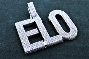 Colgante de Plata 925 con Letra y Nombre, Moissanita VVS, Joyería Hip Hop, Dijes Iced, Chapado en Oro, Lujo, Dvars Diamond - Product Image 4