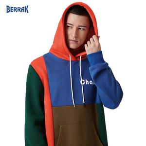 Bomlook — chemisier décontracté à manches longues pour hommes, tenue urbaine, à col rond, avec cordon de serrage, de haute qualité, sweat-shirt Simple, de tous les jours, collection 2021 - Product Image 3