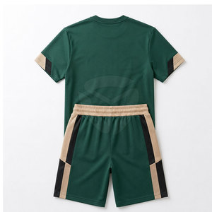 Lightweight Men T-Shirt And <b>Shorts</b> <b>Set</b> Perfect For Summer Casual Wear Outdoor Activities And Daily Relaxed Comfortable Outfit - Product Image 2