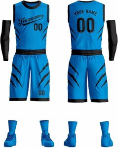 Maillot de sport respirant 100 % polyester à design personnalisé, coupe courte, réversible, pour basketball, avec bretelles réglables et impression par transfert thermique - Product Image 4