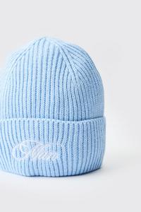 Bonnets en tricot côtelé unisexe personnalisables avec logo, chauds pour l'hiver, avec revers, en tissu de qualité supérieure, OEM ODM - Product Image 4