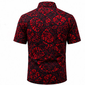 Chemise décontractée à boutons pour homme avec imprimé graphique, matière douce et impression de haute qualité durable, chemise à manches courtes pour homme - Product Image 2