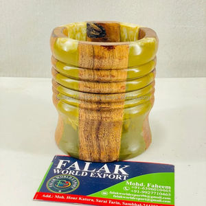 Brûleur d'encens unique en résine et bois, design artistique fait main, parfait pour le yoga, le spa, la prière, la méditation et l'usage aromatique quotidien à la maison. - Product Image 1