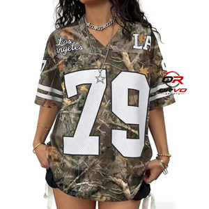 Maillot de football américain personnalisé pour hommes, équipe de Los Angeles 79, respirant, séchage rapide, maille ample, haut de sport ORVO SPORTS 100% - Product Image 1