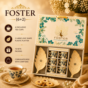 Porcelain <b>Tea</b> Cup Gift Box <b>Set</b> Platter <b>Tea</b> Mug Boxed Drinkware Custom Logo New Business Giveaways Luxury <b>Plastic</b> Components - Product Image 6