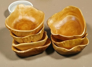 Cuenco elevado decorativo de madera de acacia para servir ensaladas y frutas, ideal para aperitivos y entretenimiento, modelo 2026 - Product Image 2