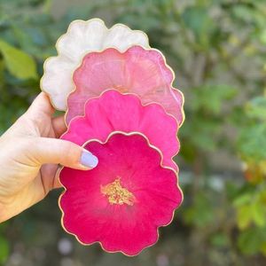 Handmade Luxury Eco-Friendly Resin <b>Agate</b> Drink Mat Decorative <b>Coaster</b> Set for Tea Cup Coffee Mug Dining Table Restaurant Home - Product Image 6