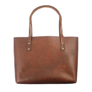 Sac fourre-tout unisexe en cuir véritable, grande capacité, sac à main à bandoulière, sac de shopping en cuir véritable, sac personnalisé avec logo - Product Image 3
